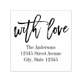 Bruten med Kärlek Returadress-självbränande Frimär Självfärgande Stämpel