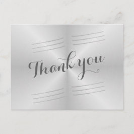 Bruten Metall Bröllop Tack Vykort