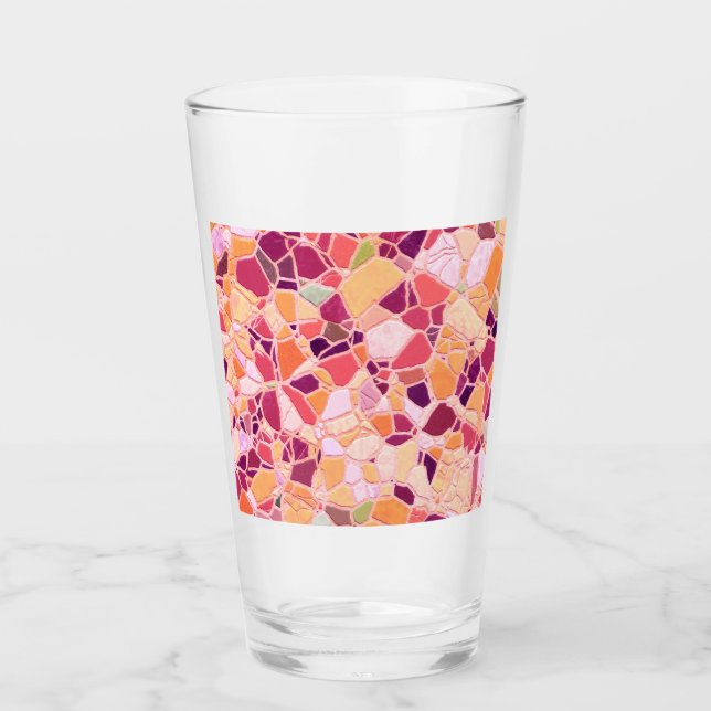 bruten mosaik B Glaskopp (Framsida)