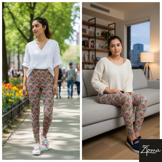 Bruten nedfläckad glas leggings (Skapare uppladdad)