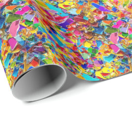 Bruten nedfläckad glas presentpapper