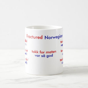 Bruten norsk kaffemugg