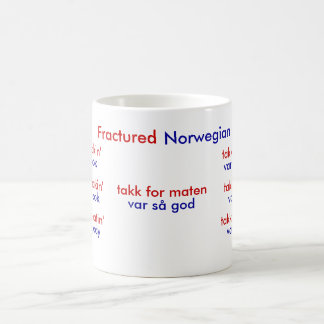 Bruten norsk kaffemugg