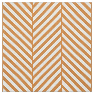 Bruten Orange Herringbone Stor Tyg