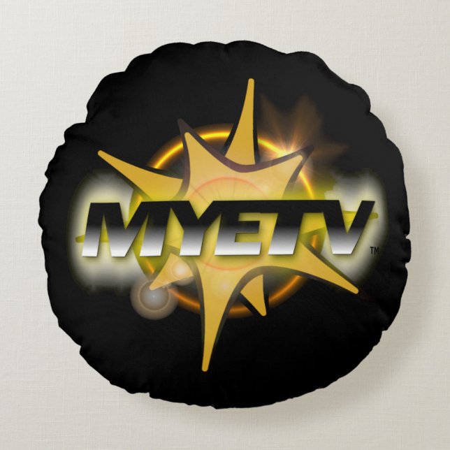 Bruten Polyester Round Dekorativ kudde från MYETV (Framsidan)