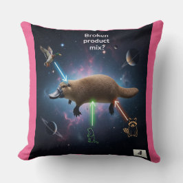 Bruten produktblandning? Cosmic Platypus Dilemma Kudde