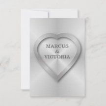 Bruten rostfritt stål bröllop