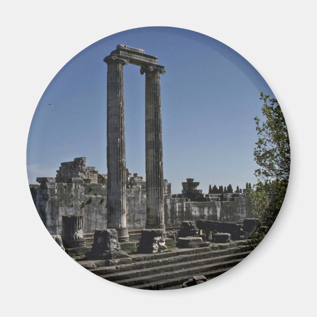 Bruten ruins från grekiska Stil Magnet (Framsidan)