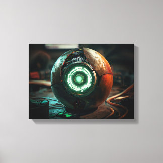 Bruten Sci-Fi-teknik Canvastryck