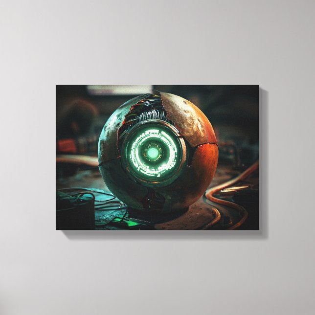 Bruten Sci-Fi-teknik Canvastryck (Framsida)