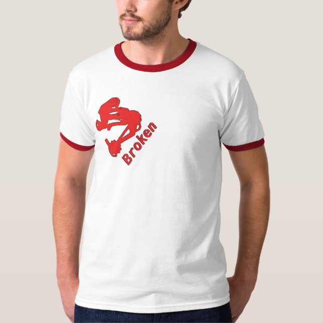 Bruten Singlespeed Ringer T-shirt (Framsida)