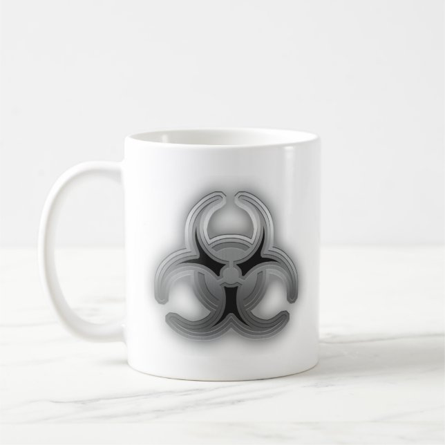 Bruten stålbiofara kaffemugg (Vänster)