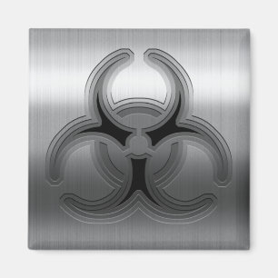 Bruten stålbiofara magnet