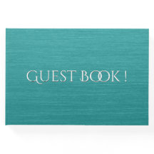 Bruten Teal w White Text Guest Bok