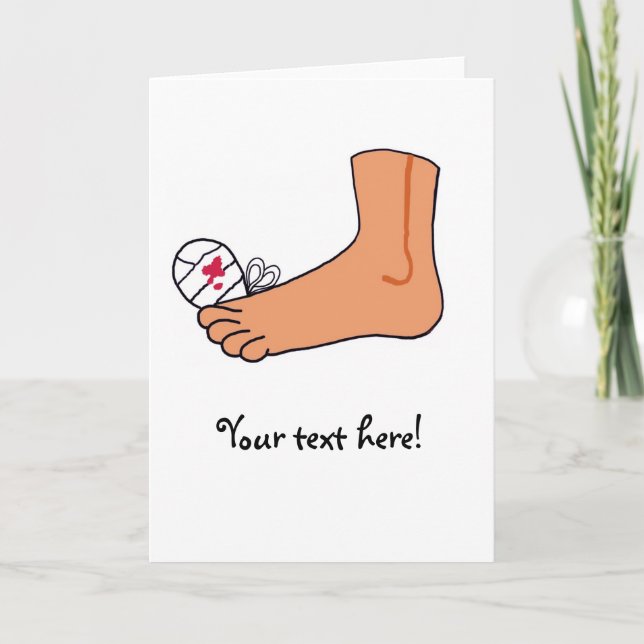 Bruten Toe Foot-2 Kort (Framsida)
