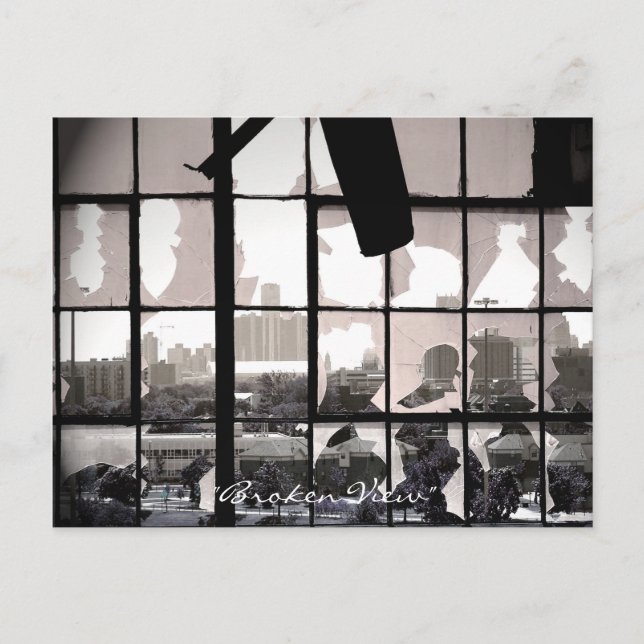 Bruten vy (vykort) vykort (Framsida)