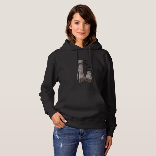 Bruten Wall Art Hoodie - Snyggt och unik design T Shirt (Hel framsida)