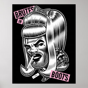 Brutes in Boots™/Rocky Stockings™/Peruk Poster