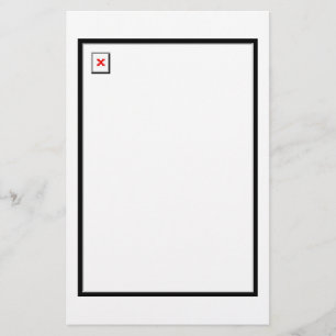 Brutet avbilda brevpapper