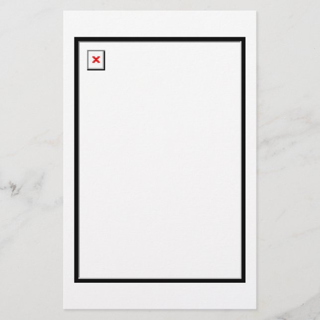 Brutet avbilda brevpapper (Framsida)