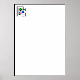 Brutet avbilda symbolsaffischen poster