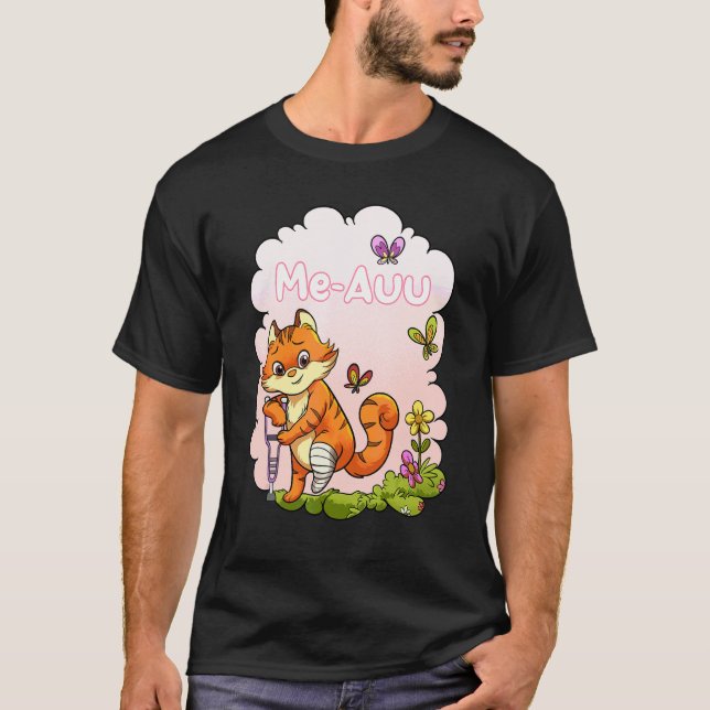 Brutet ben För barn Snart frisk igen katt T Shirt (Framsida)