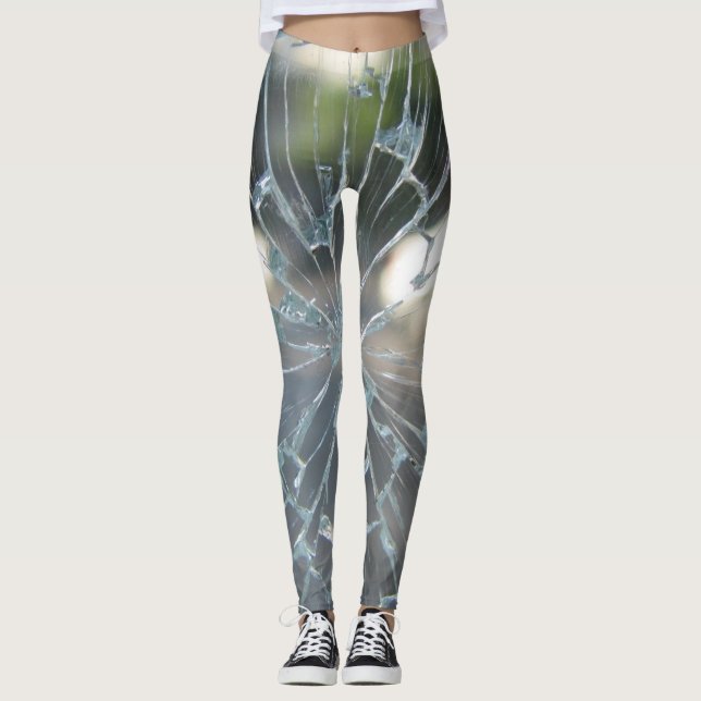 brutet fönster leggings (Framsida)