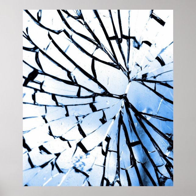 brutet fönster poster (Framsidan)