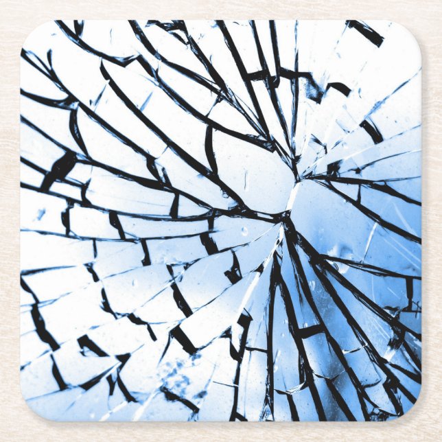 brutet fönster underlägg papper kvadrat (Framsidan)