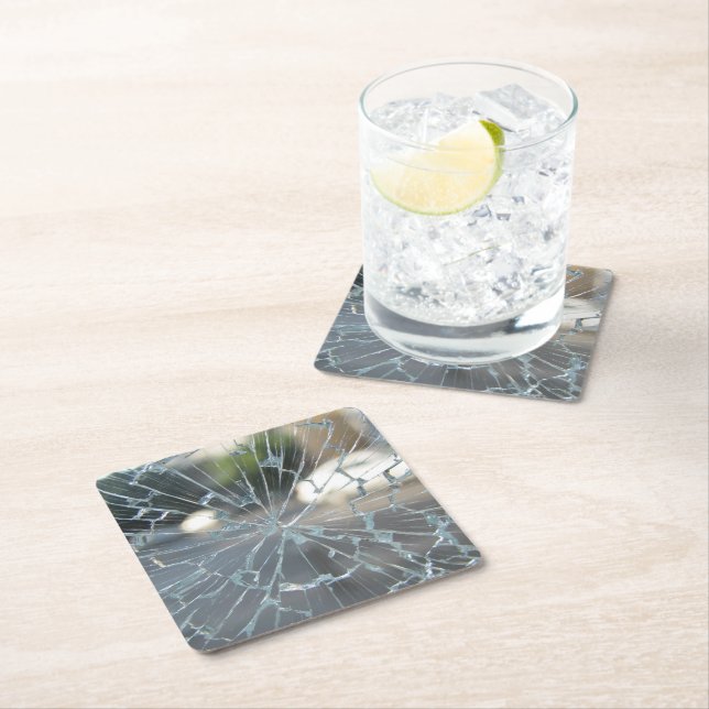 brutet fönster underlägg papper kvadrat (Insitu)