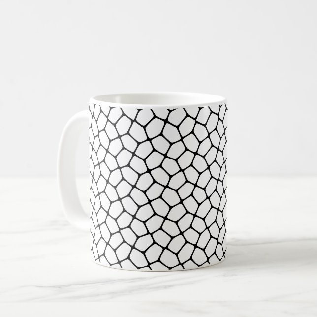 Brutet glas kaffemugg (Framsida vänster)