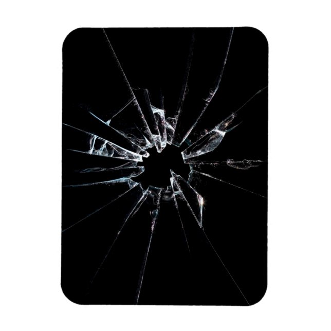 Brutet glas nr 1 magnet (Vertikal)