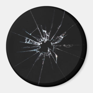 Brutet glas nr 1 magnet