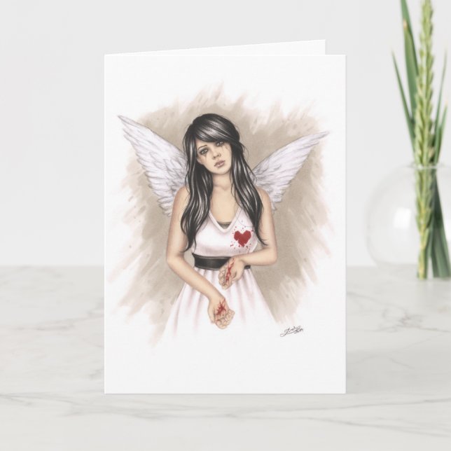 Brutet hälsningskort för hälsningar helgkort (Framsida)