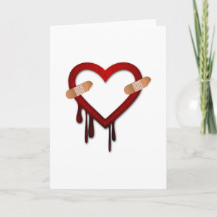 brutet hjärta anti valentines day helgkort