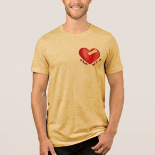 Brutet hjärta läkt med lapp och livscitat t shirt