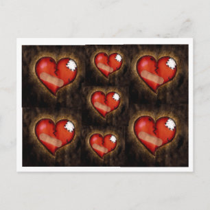 Brutet hjärta/Mending Heart-vycard Vykort