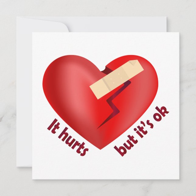 Brutet hjärta som läkt med plåster och livsoffert (Framsida)