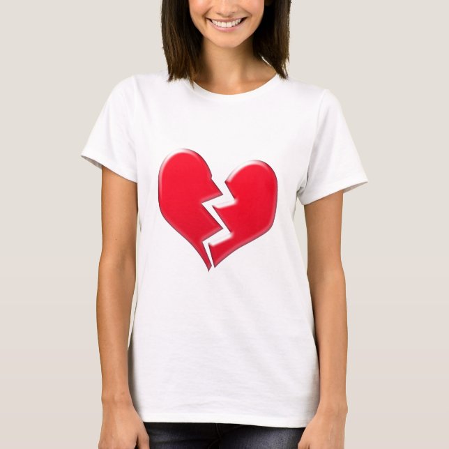 Brutet hjärta tee shirt (Framsida)