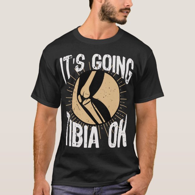 Brutet Leg Bone - återvinn brunn T Shirt (Framsida)