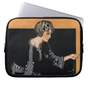 Brutet pärlemorfärg halsband laptop sleeve