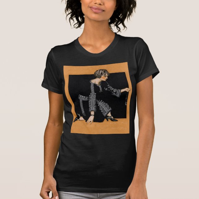 Brutet pärlemorfärg halsband tee shirt (Framsida)