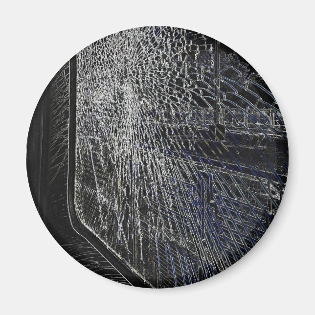 Brutet tåg-fönster magnet (Framsidan)