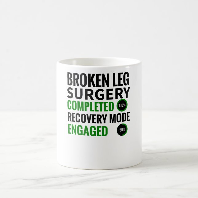 Brutet utbyte av legokirurgi| Bruttoleg Survivor Kaffemugg (Center)