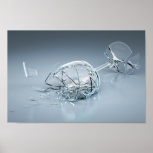 Brutet vinexponeringsglas poster