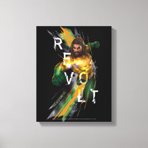 Brutit grafiskt för Aquaman Aquaman "revolt" Canvastryck