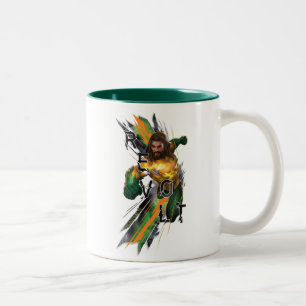 Brutit grafiskt för Aquaman   Aquaman "revolt" Två-Tonad Mugg