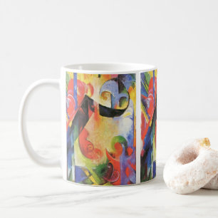 Brutna former av Franz Marc, Vintage abstrakt kons Kaffemugg
