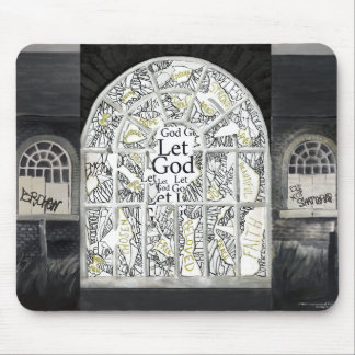 Brutna men inte splittrade Mousepad Musmatta