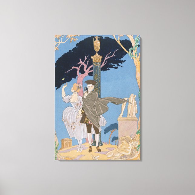 Brutna örter, brutna statyer, illustration för 'F Canvastryck (Framsida)